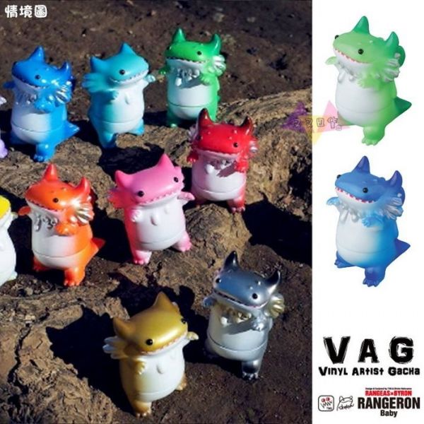 MEDICOM VAG SERIES 9藝術家山椒魚寶寶軟膠公仔扭蛋5入組 