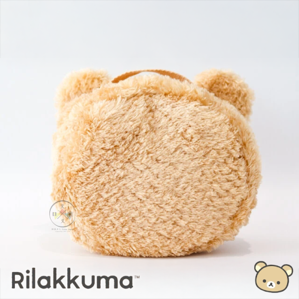 拉拉熊 懶懶熊 專賣店限定 手提 大臉 頭型 絨毛 刺繡 化妝包 收納包 