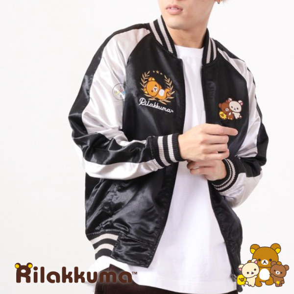 預購4月 拉拉熊 懶懶熊 專賣店限定 橫須賀外套 飛行員夾克 刺繡 黑 紅 M/L/LL 6選1【4/2截止】 