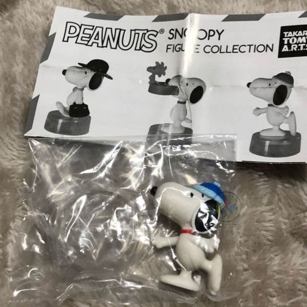 現貨! 史努比 SNOOPY 附底座 扭蛋公仔 5入組 SN59632 