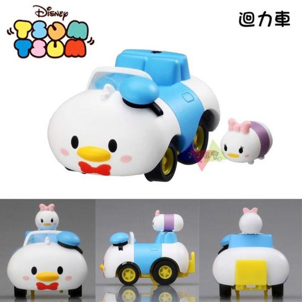 迪士尼TSUM TSUM黛西疊唐老鴨迴力車TOMY TOMICA公仔玩具小汽車 