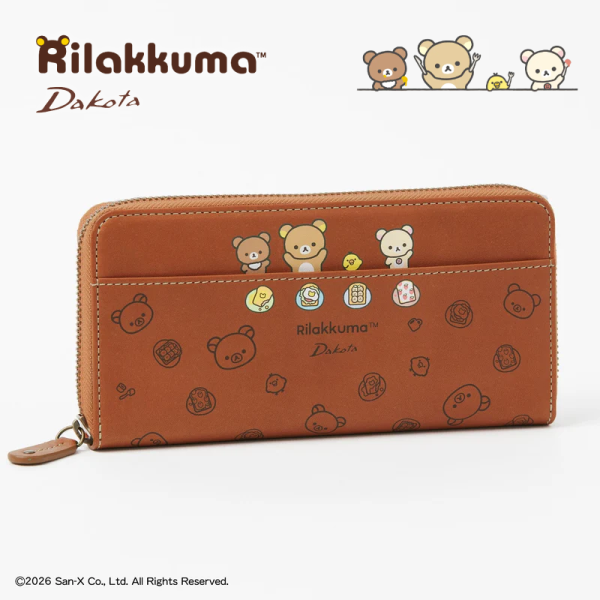 預購 拉拉熊 懶懶熊 小雞 專賣店限定Dakota聯名 皮革 長夾 拉鍊錢包 皮夾 2選1【4/30截止】 