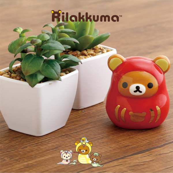 絕版!拉拉熊 懶懶熊 迷你 不倒翁 達摩 陶瓷 公仔 