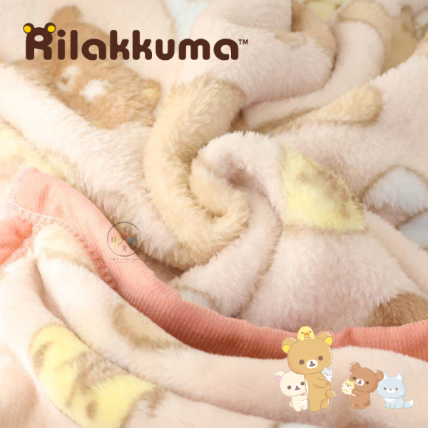 拉拉熊 懶懶熊 蜜茶熊 小狼 森林好朋友 滿版 懶人毯 雙人毯 140x200公分 