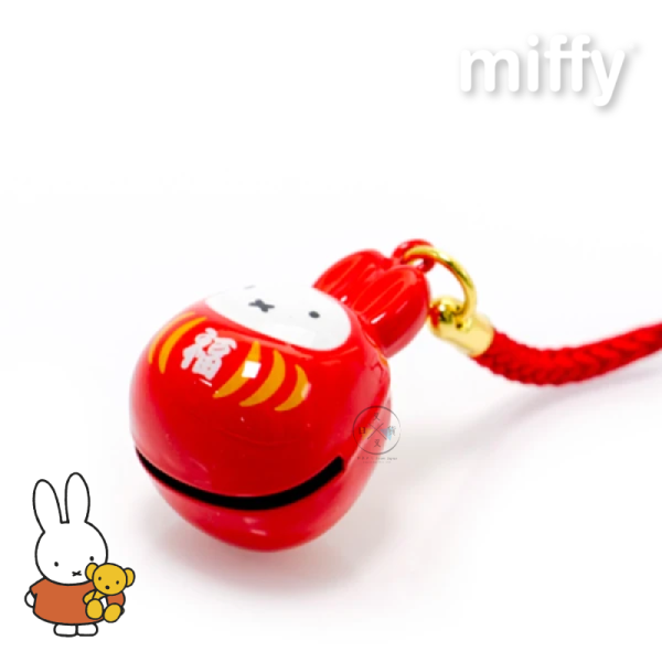 miffy 米飛兔 達摩 新年 鈴鐺吊飾 紅色 