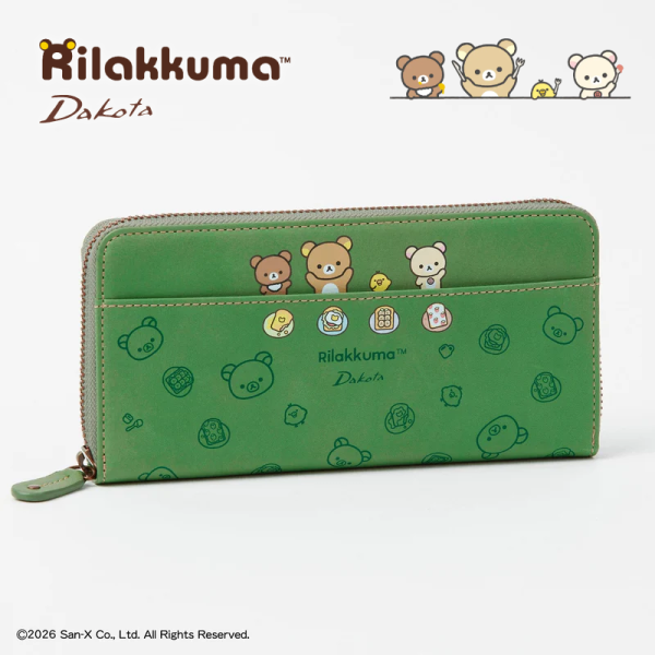 預購 拉拉熊 懶懶熊 小雞 專賣店限定Dakota聯名 皮革 長夾 拉鍊錢包 皮夾 2選1【4/30截止】 