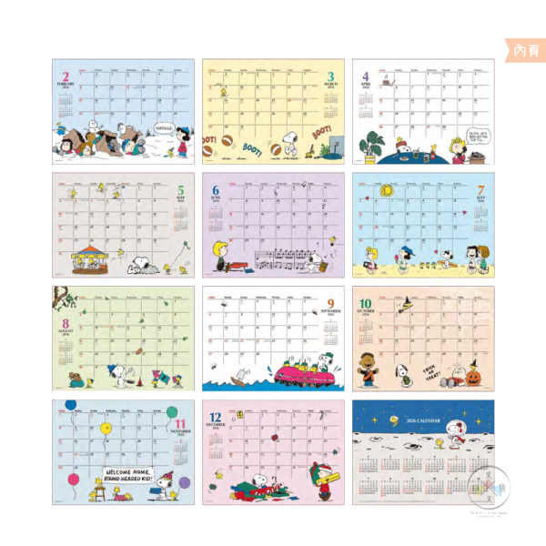 預購9月 2026年 SNOOPY 史努比 小憩時光 桌曆 日本製 
