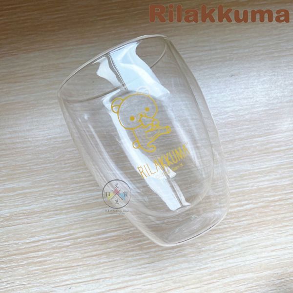拉拉熊 懶懶熊 雙層玻璃杯 趴枕頭 吃麻糬 2選1 盒裝 