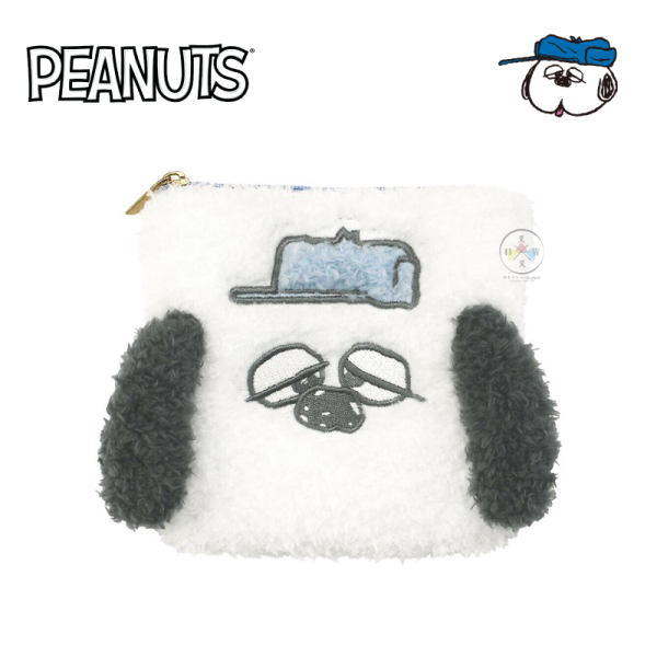 SNOOPY 史努比 歐拉夫 捲捲 絨毛 刺繡 大臉 收納包 零錢包 