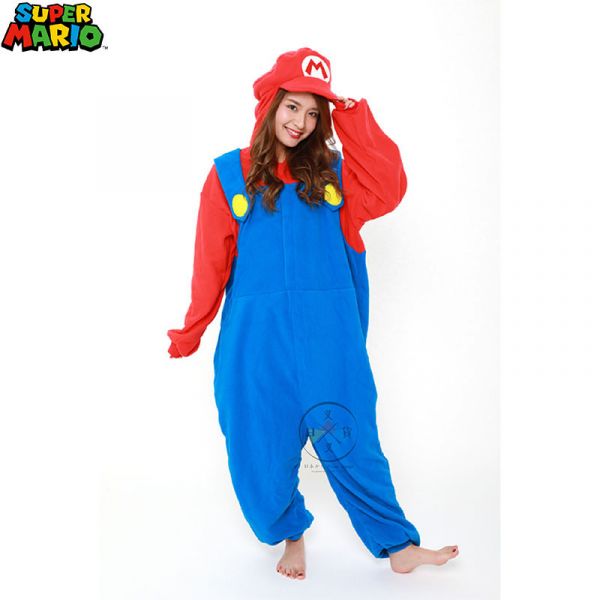 預購 任天堂 mario 瑪利歐 變裝派對 角色扮演 連身睡衣 居家服 大人尺寸 