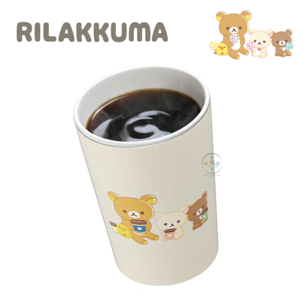 拉拉熊 懶懶熊 喝咖啡 保溫杯 不鏽鋼杯 冰壩杯 400ml 