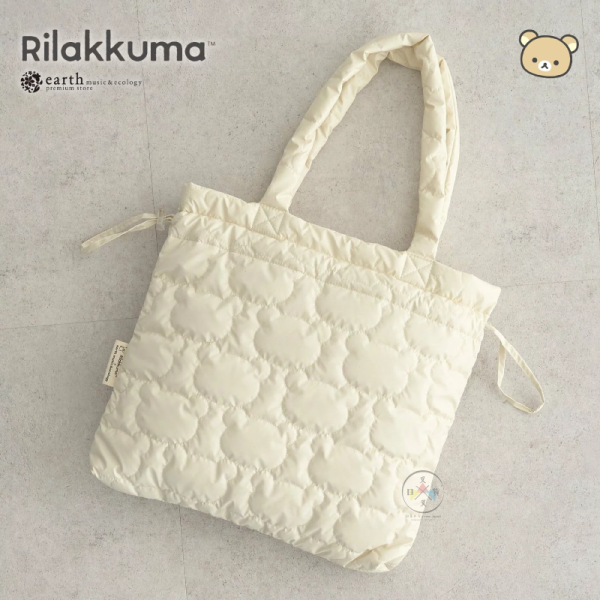 預購 拉拉熊 懶懶熊 專賣店限定 earth聯名 抽繩 剪影衍縫 空氣托特包 銀色 黑色 米色 3選1【4/16截止】 