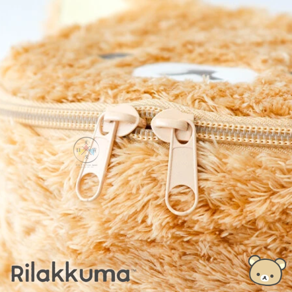 拉拉熊 懶懶熊 專賣店限定 手提 大臉 頭型 絨毛 刺繡 化妝包 收納包 