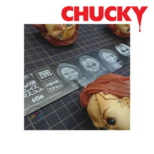 CHUCKY鬼娃恰吉 靈異入侵 蒂芬妮 眼珠可動 大頭吊飾扭蛋 隨機1入 