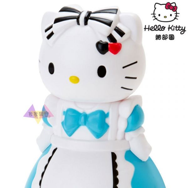 Hello Kitty凱蒂貓變裝愛麗絲藍洋裝公仔梳子盒裝 