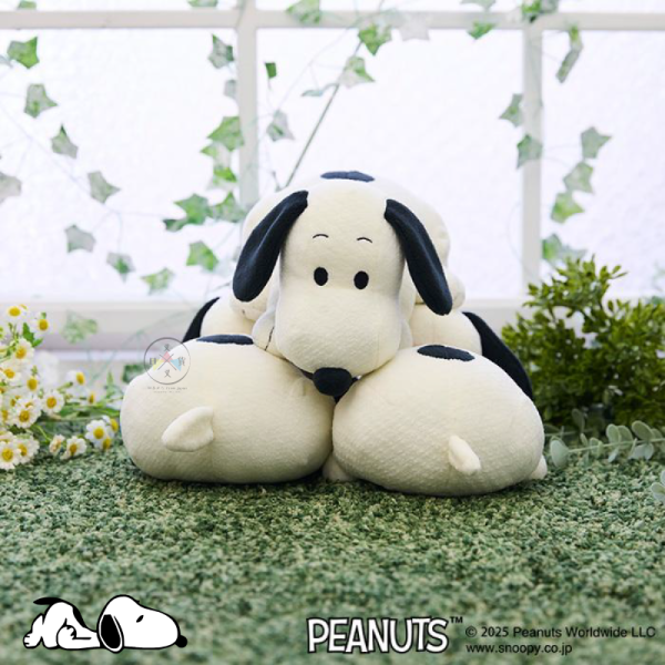 SNOOPY 史努比 趴趴 Q彈屁屁 絨毛玩偶娃娃 26公分 超好摸 