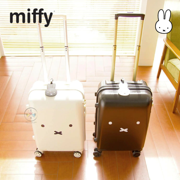 miffy 米飛兔 大頭 PVC 行李吊牌 姓名牌 黑色 