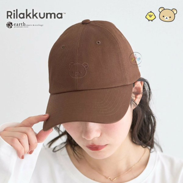 預購 拉拉熊 懶懶熊 小雞 專賣店限定 earth聯名 刺繡 大頭 幸運草 棒球帽 米色 咖啡色 2選1【4/16截止】 