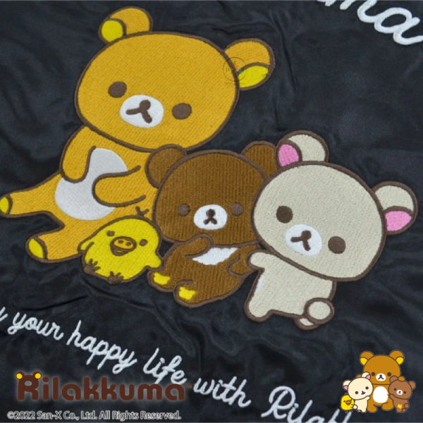 預購4月 拉拉熊 懶懶熊 專賣店限定 橫須賀外套 飛行員夾克 刺繡 黑 紅 M/L/LL 6選1【4/2截止】 