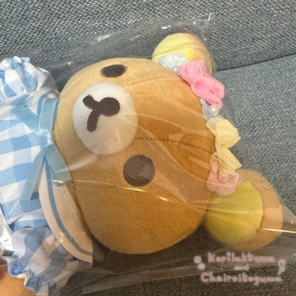 拉拉熊 懶懶熊 有樂町專賣店限定 花卉市集 東京車站限定 花冠 絨毛玩偶 娃娃 20公分 
