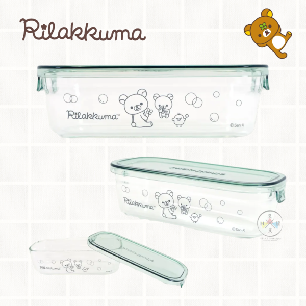 預購4月 拉拉熊 懶懶熊 專賣店限定 iwaki聯名 玻璃 保鮮盒 容器 便當盒 3選1 日本製【4/2截止】 