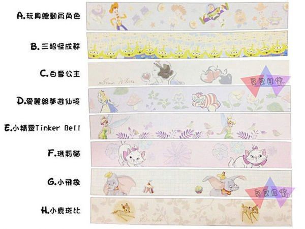迪士尼小仙女小精靈Tinker Bell可留言紙膠帶拍立得MEMO貼 