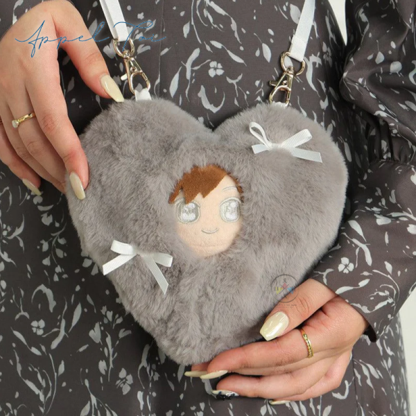 推活 應援周邊 毛毛愛心 娃包 娃衣 包巾 2WAY S號 10cm  2選1 