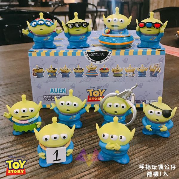 迪士尼玩具總動員 三眼怪十兄弟 手指軟膠公仔10款盲抽隨機1入 