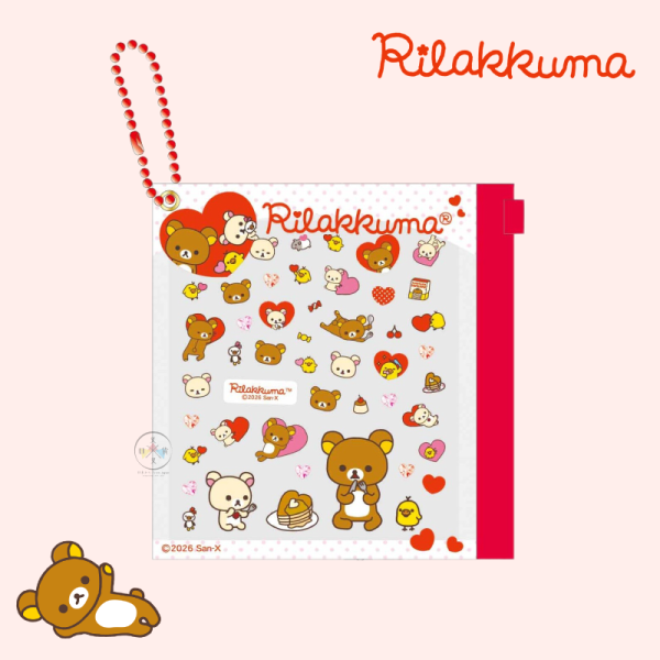 預購2月 拉拉熊 懶懶熊 3D 轉印貼紙 手帳 裝飾 指甲 附夾鏈袋 3選1 