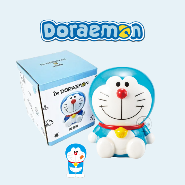 哆啦A夢 DORAEMON 坐姿 陶瓷 存錢筒 盒裝