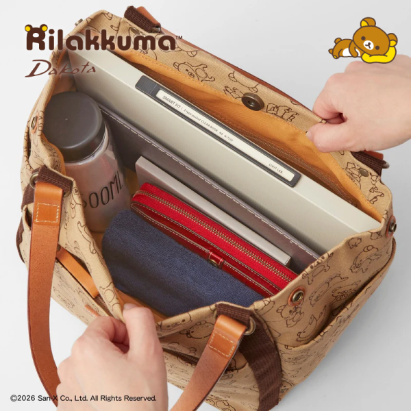 預購 拉拉熊 懶懶熊 小雞 專賣店限定Dakota聯名 帆布肩背包 拼接皮革提把 S/L 4選1 日本製【4/30截止】 