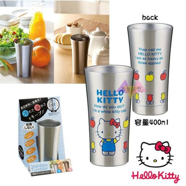 Hello Kitty凱蒂貓打招呼真空不鏽鋼杯保溫杯保冷杯400ml盒裝 