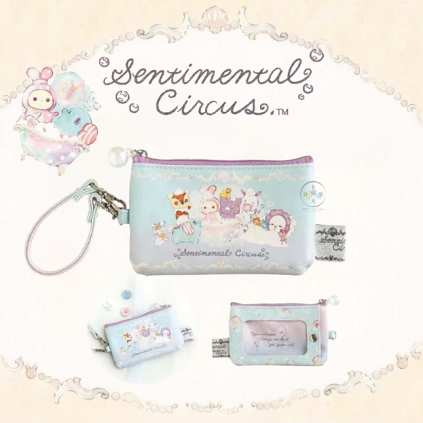 預購2月 憂傷馬戲團 泡澡 仿皮票卡夾零錢包 附手提繩 