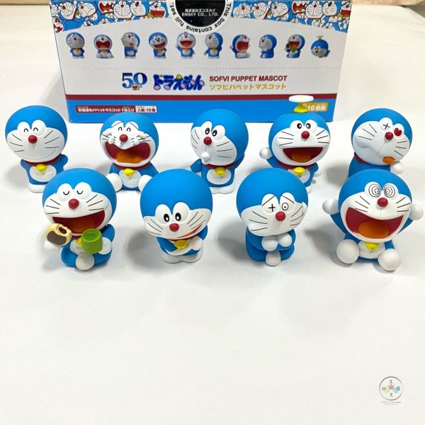 哆啦A夢 Doraemon 竹蜻蜓 銅鑼燒 手指軟膠公仔 隨機1入 