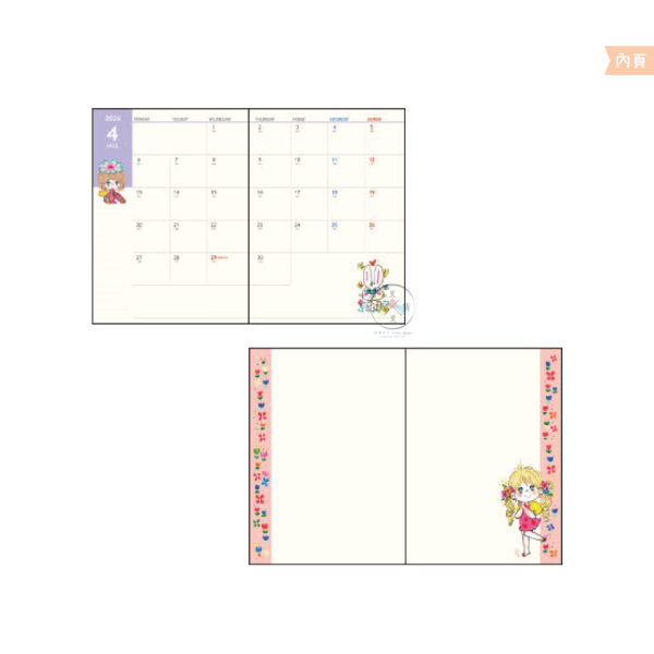 預購9月 2026年 水森亞土 芭蕾舞表演 燙金 行事曆手帳本 A6 月計畫 日本製 