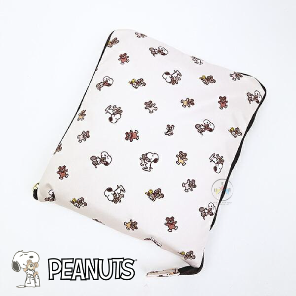 SNOOPY 史努比 泰迪熊 行李袋 旅行袋 可折疊 L號 38L 