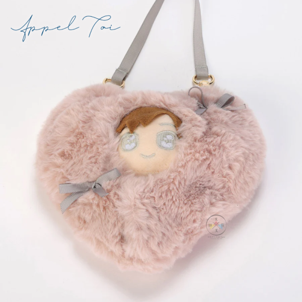 推活 應援周邊 毛毛愛心 娃包 娃衣 包巾 2WAY S號 10cm  2選1 