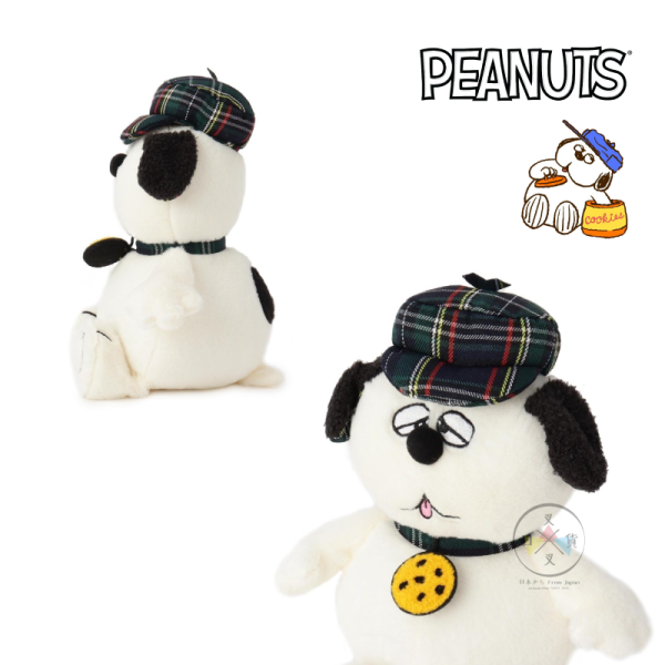 SNOOPY 史努比 歐拉夫 蘇格蘭紋 餅乾 絨毛玩偶 娃娃 S號 
