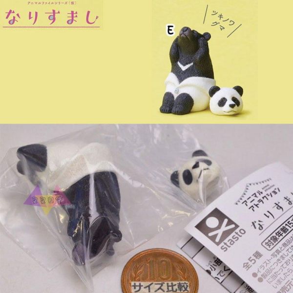 動物檔案 人氣裝扮篇 短毛貓 巴哥犬 黑熊 喵星人 汪星人 坐姿 公仔扭蛋 隨機1入 