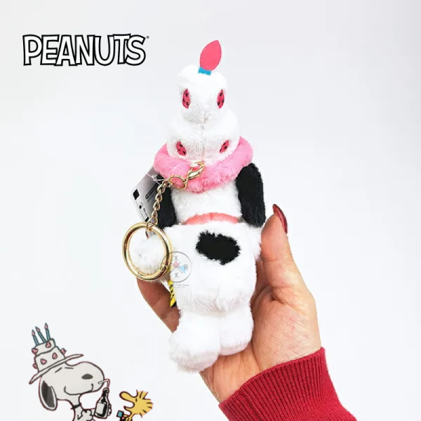 SNOOPY 史努比 75th 生日蛋糕 帽子 絨毛吊飾 