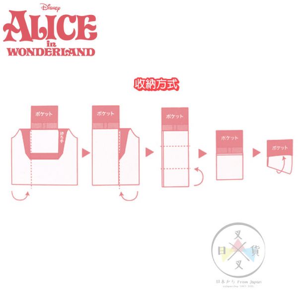 迪士尼 愛麗絲 環保購物袋 雙面風格 