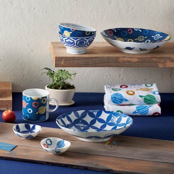 迪士尼 玩具總動員 和風花紋飯碗2入組 三眼怪 胡迪 巴斯 盒裝 日本製 