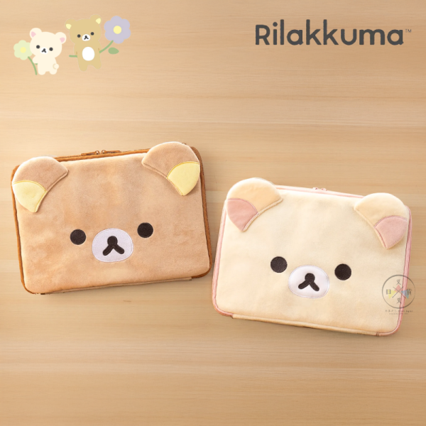 預購8月 拉拉熊 懶懶熊 懶妹 專賣店限定 平板電腦 絨毛大臉 刺繡 防撞收納包 2選1【4/9截止】 