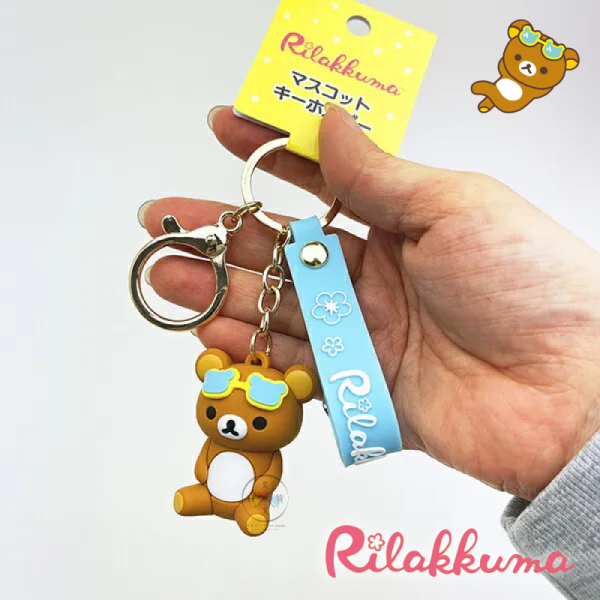 拉拉熊 懶懶熊 懶妹 熊型 愛心 墨鏡 夏日 公仔 吊飾 鑰匙圈 2選1 