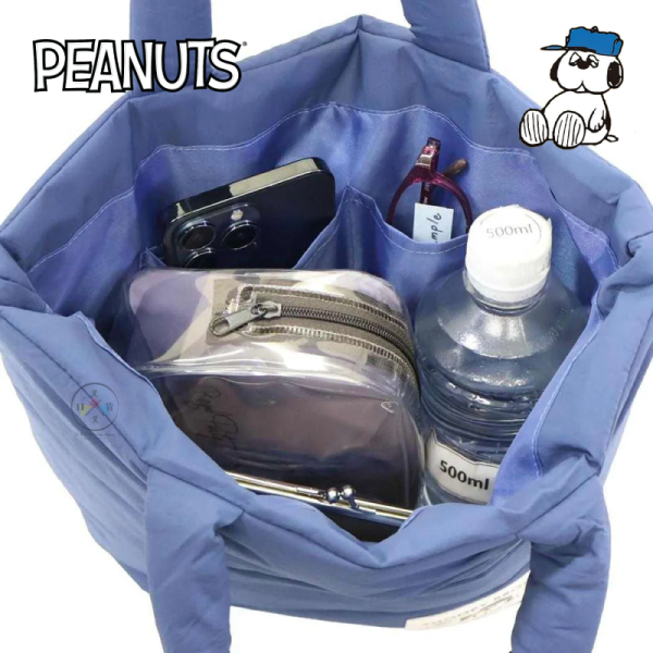 SNOOPY 史努比 歐拉夫 輕量空氣包 托特包 附絨毛吊飾 