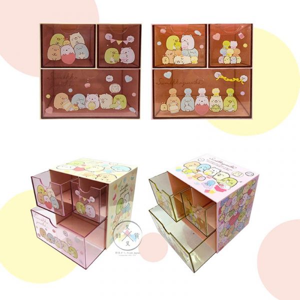 角落生物 手作教室粉黃/粉紅2+1抽屜塑膠置物盒2選1 