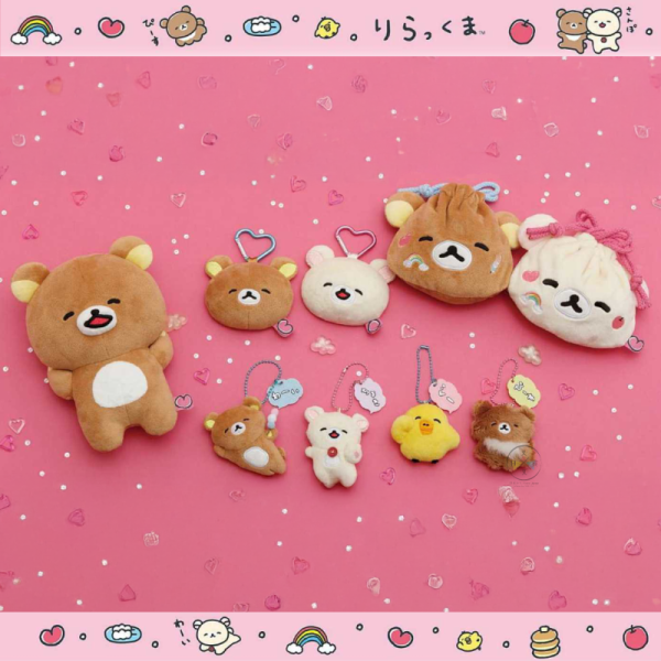 預購2月 拉拉熊 懶懶熊 懶妹 笑臉迎人 絨毛大頭 刺繡 束口袋 2選1 