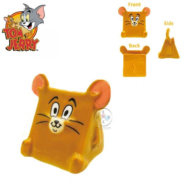 湯姆貓與傑利鼠 陶瓷名片Memo夾 正方形 三角起司 2選1 盒裝 