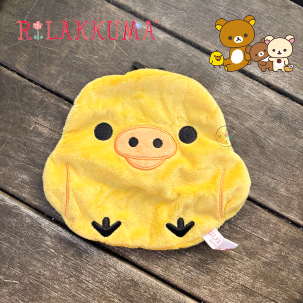 拉拉熊 懶懶熊 軟軟小物包 絨毛刺繡 大臉 拉鍊收納包 扭蛋 全5款 一套 