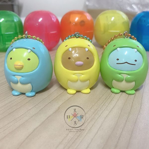 角落生物 貓咪企鵝白熊恐龍炸豬排 變裝恐龍公仔扭蛋擺飾 隨機1入 
